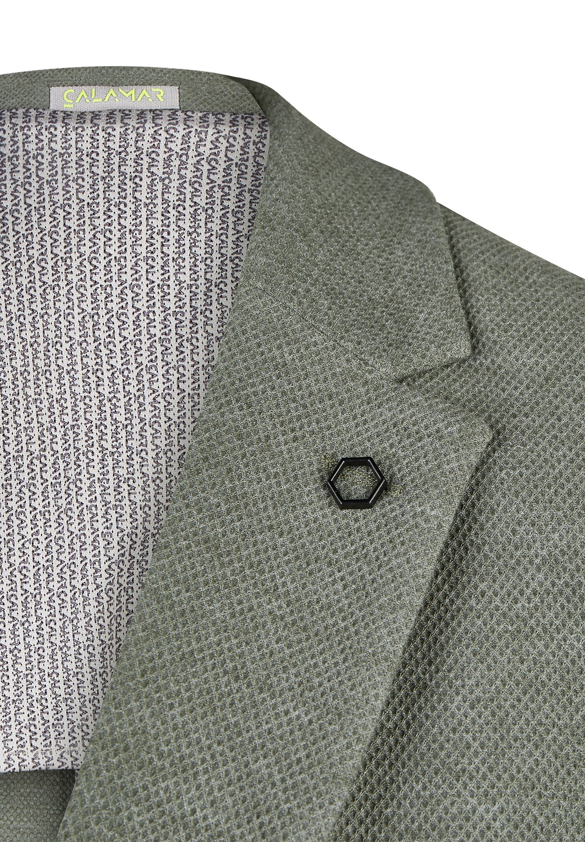 Sakko meliert mit aufgesetzten Taschen - 30 - Grün