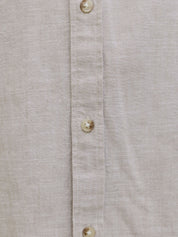 Leinenhemd Regular Fit - String - Braun