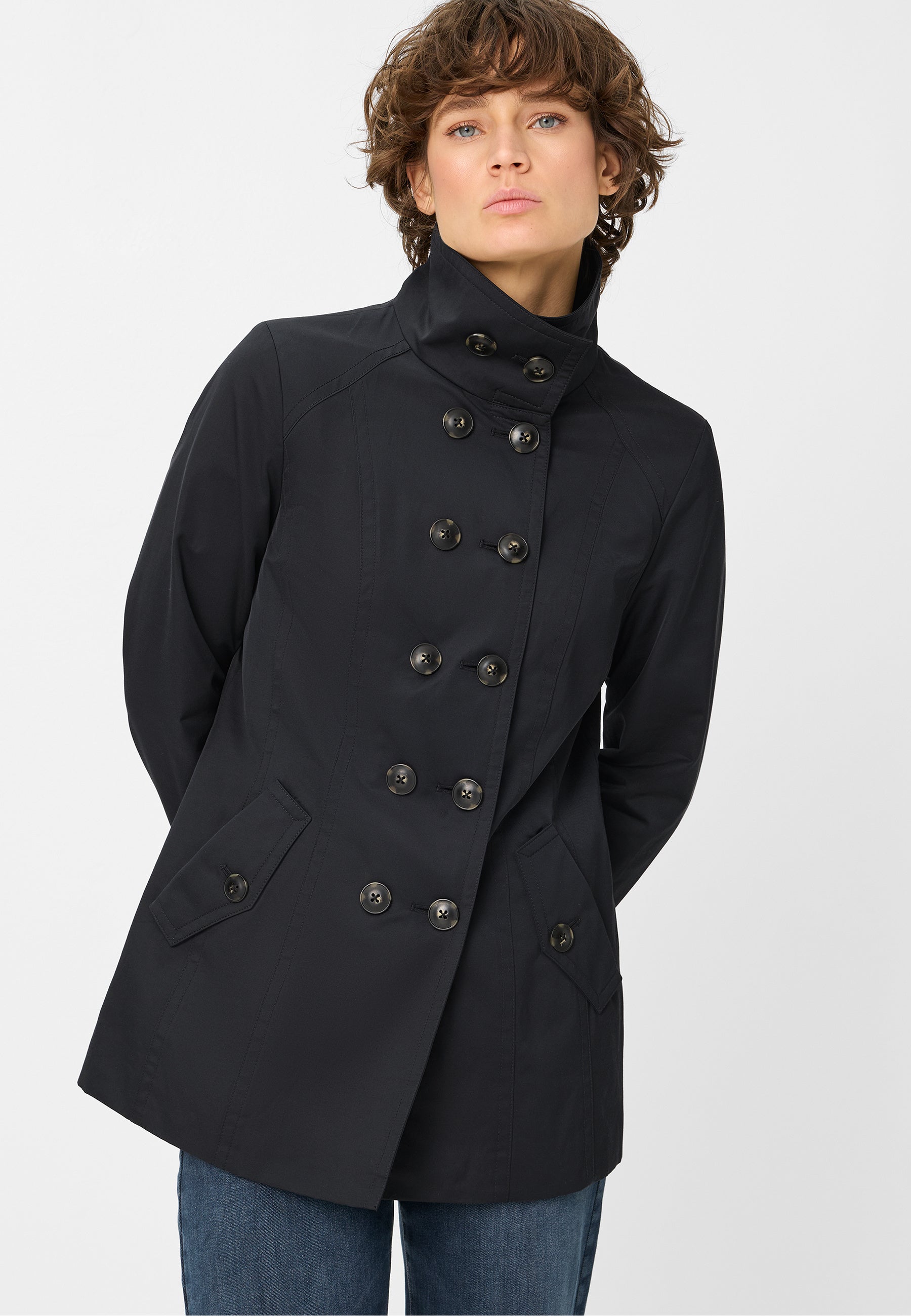 Übergangsjacke mit Stehkragen - 0093 - Blau