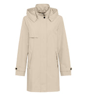 Regenmantel mit Kapuze - 0120 - Beige
