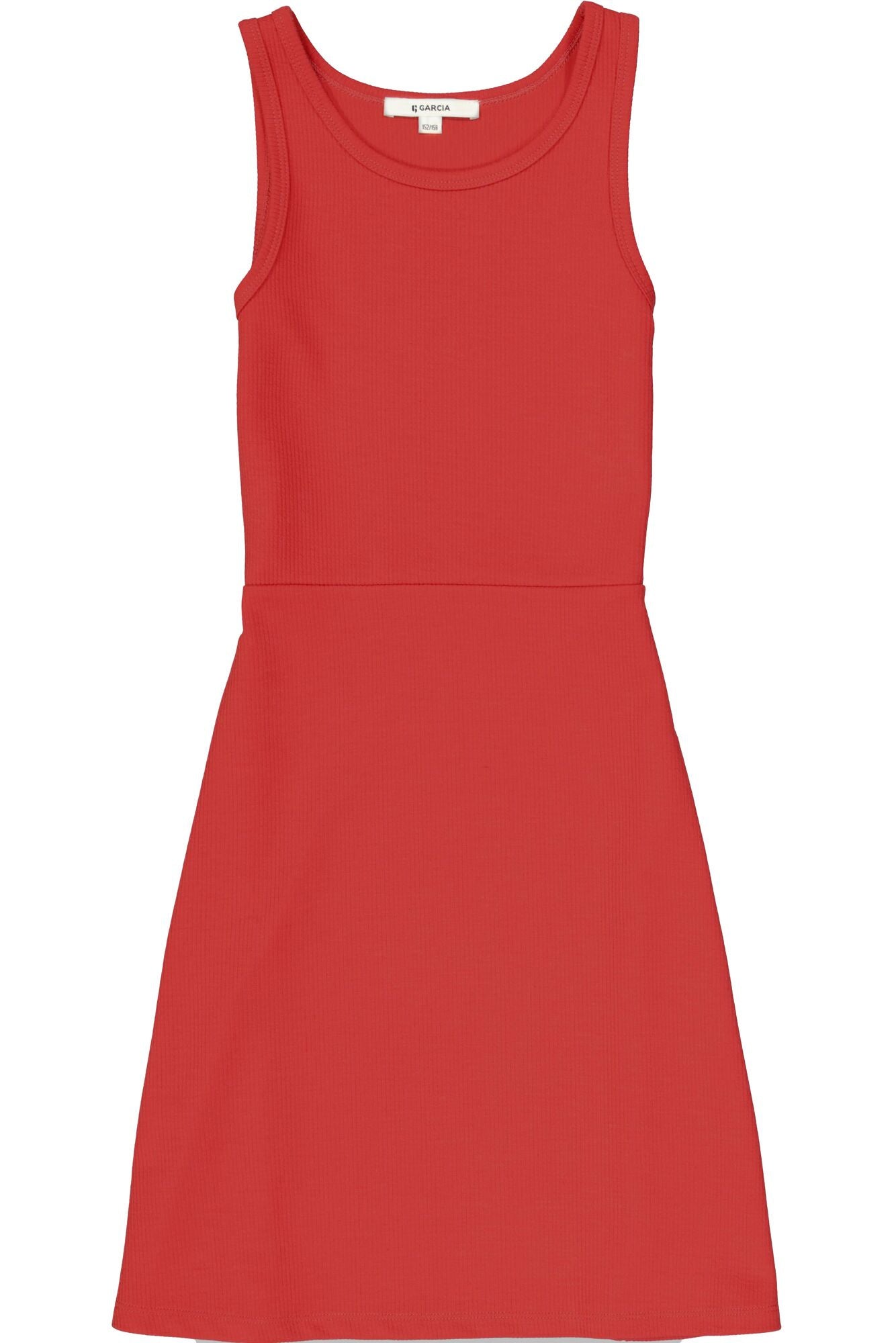 Freizeitkleid Mini aus Rippstrick - 6704-baked apple - Rot