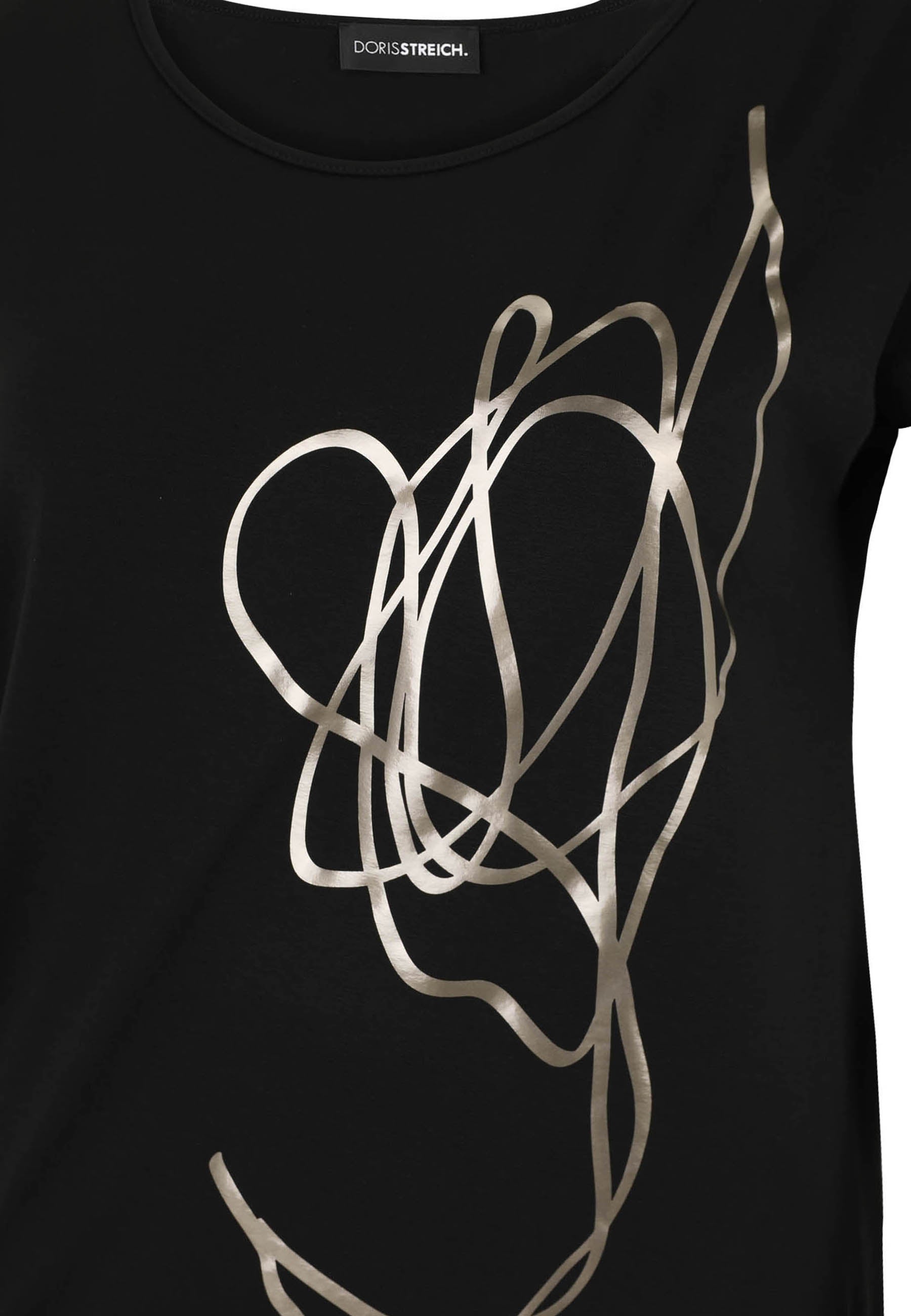 T-Shirt aus Viskose - 99-Schwarz - Schwarz