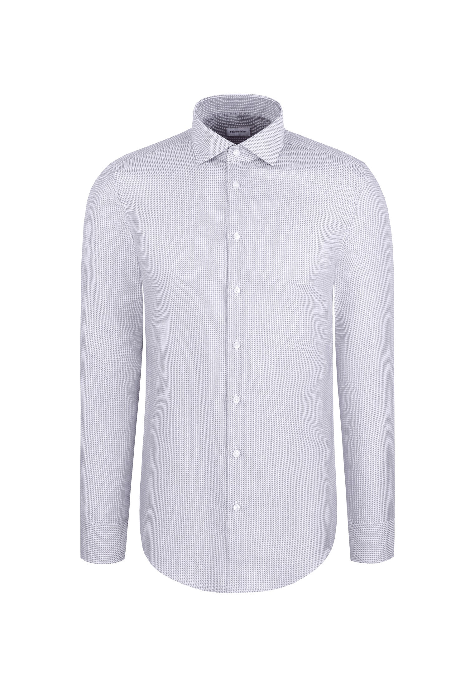 Hemd mit Kent-Kragen aus Baumwolle Slim Fit - 05 - Beige