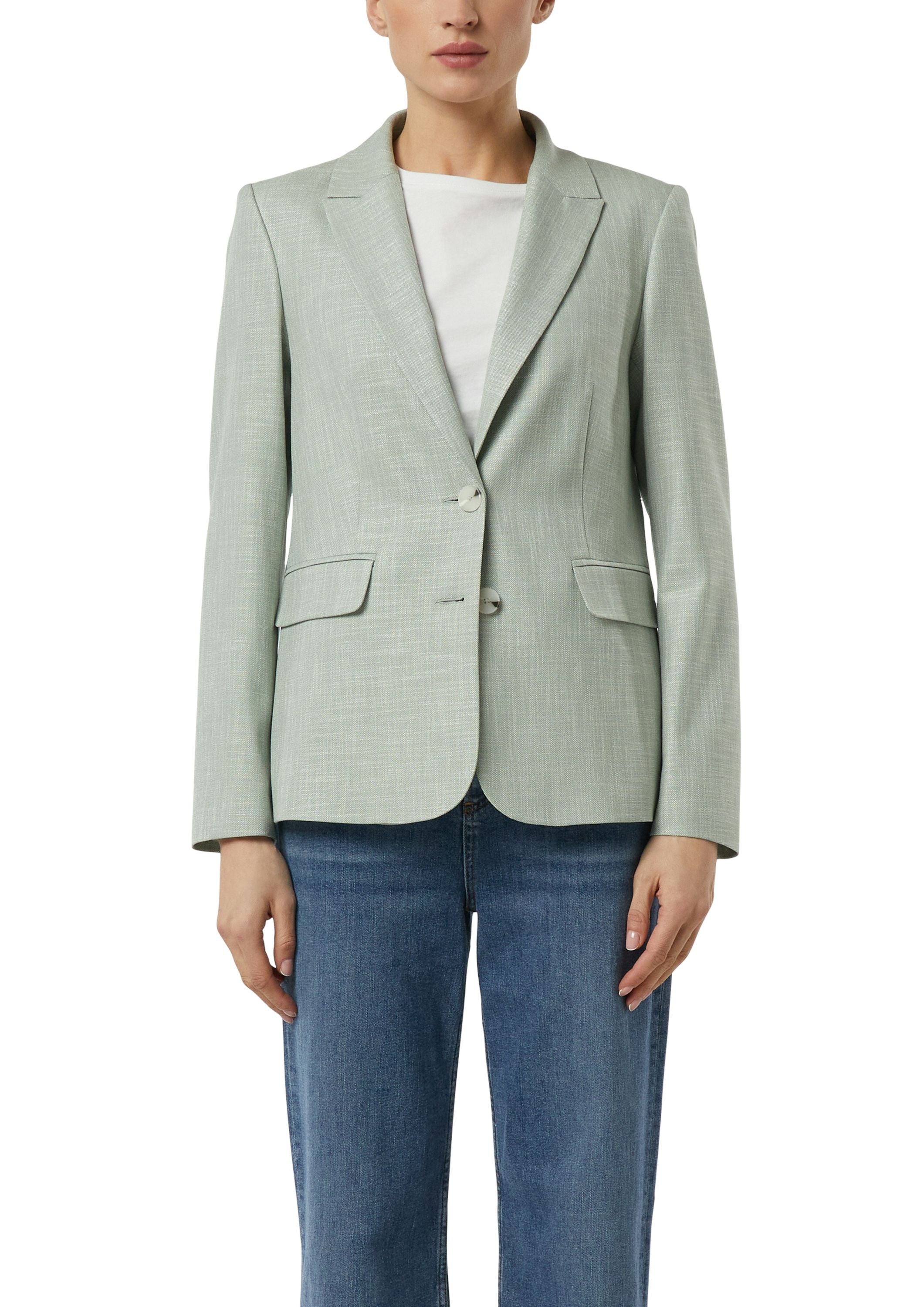 Blazer aus Viskosemix - 62K1-BLUE GREEN - Grün