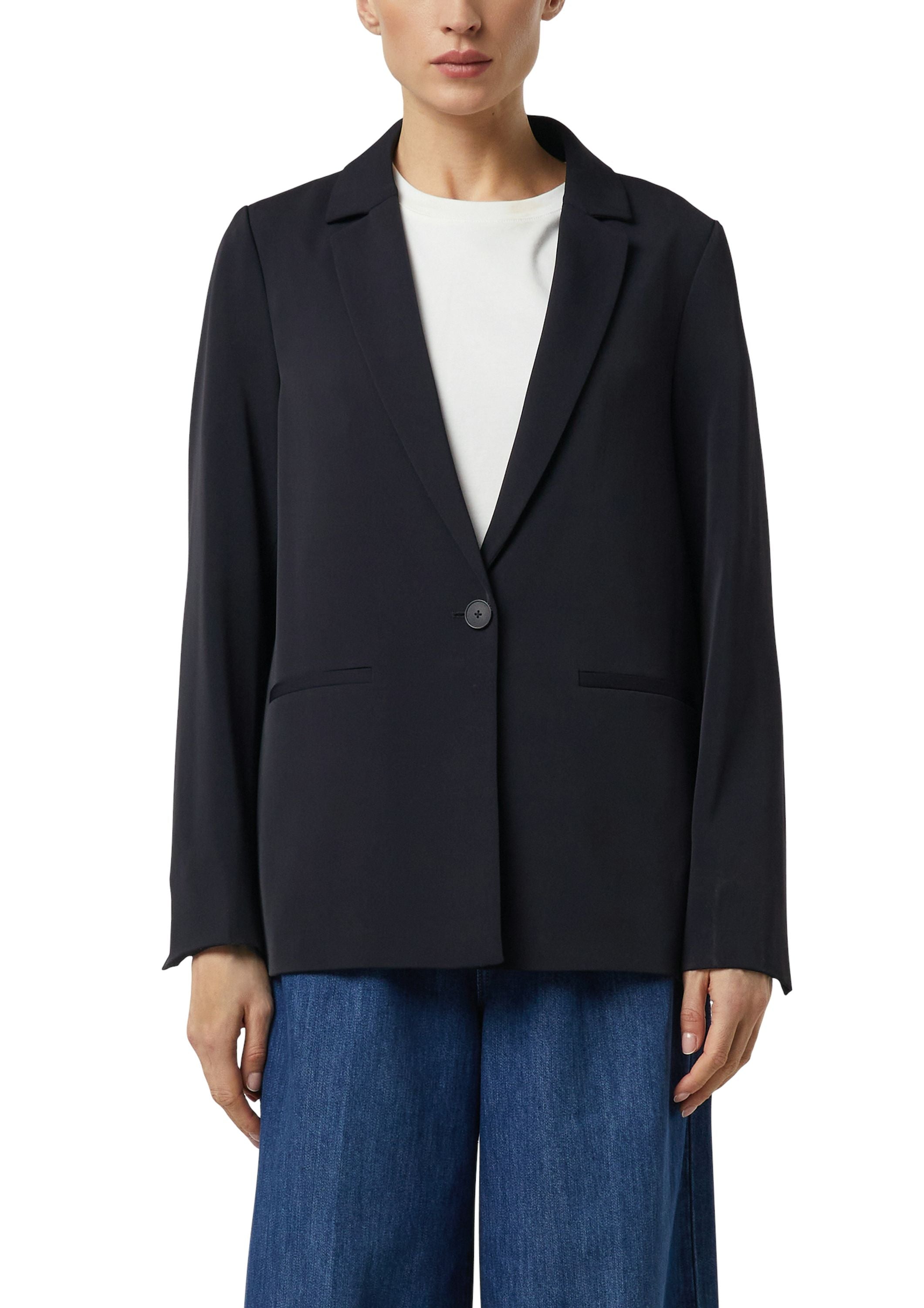 Blazer oversized mit Paspeltaschen - 5976-BLUE - Blau