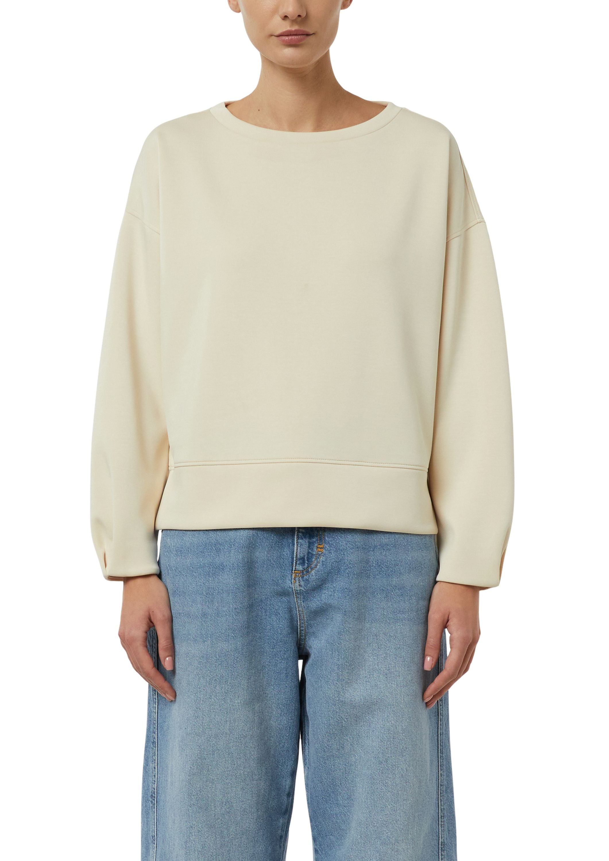 Sweatshirt aus Viskosemix - 8102-BROWN - Beige