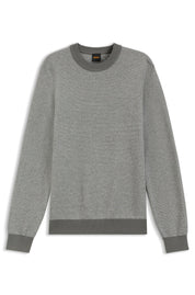 Strickpullover aus Baumwollmix - 076-Open Grey - Grau