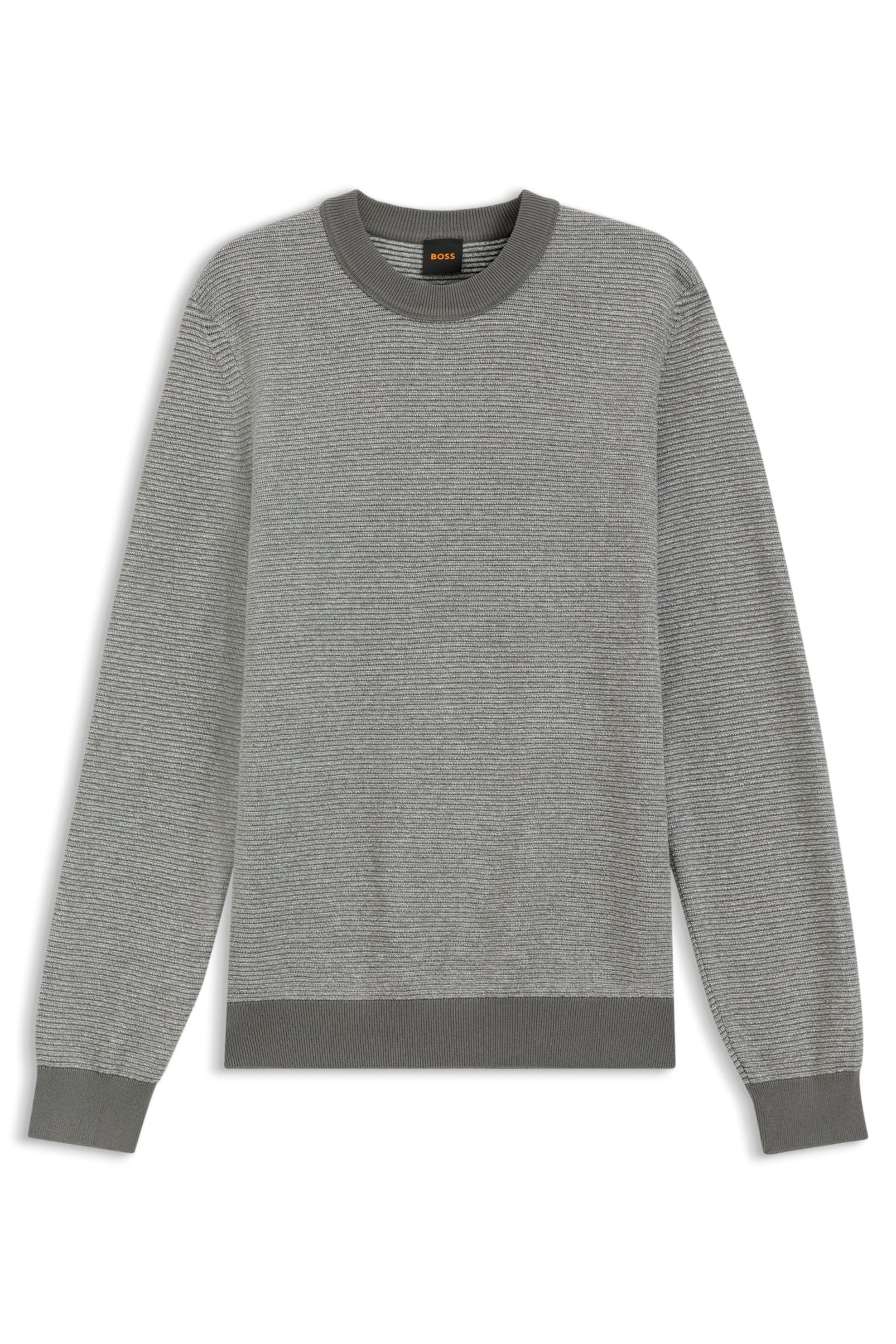 Strickpullover aus Baumwollmix - 076-Open Grey - Grau