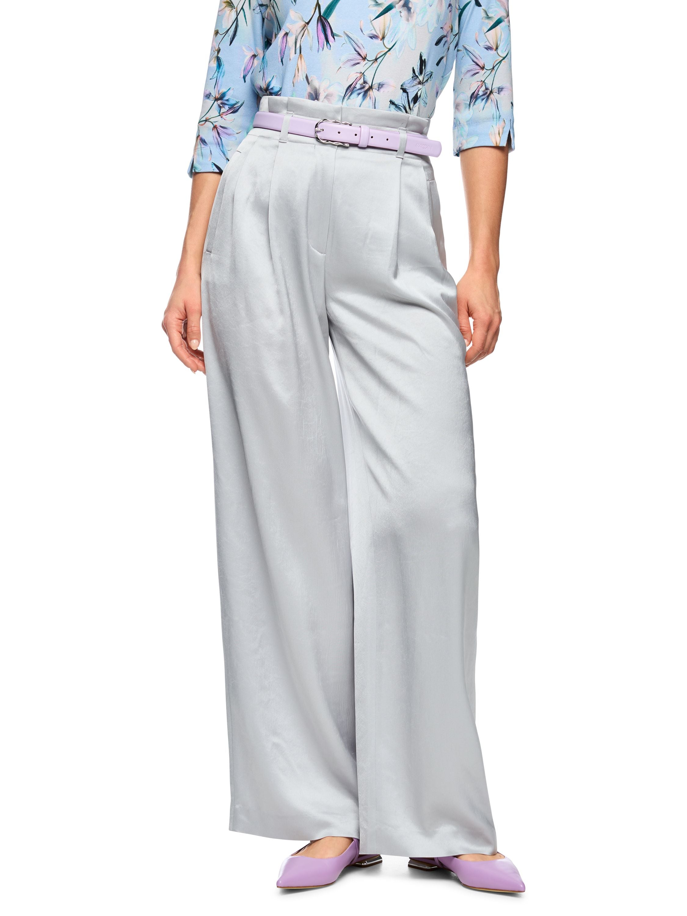 Bundfaltenhose WICHTIA Wide Leg - 804 - Grau