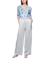 Bundfaltenhose WICHTIA Wide Leg - 804 - Grau