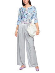 Bundfaltenhose WICHTIA Wide Leg - 804 - Grau