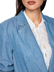 Blazer oversized aus Lyocell - 350 - Blau