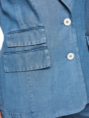 Blazer oversized aus Lyocell - 350 - Blau