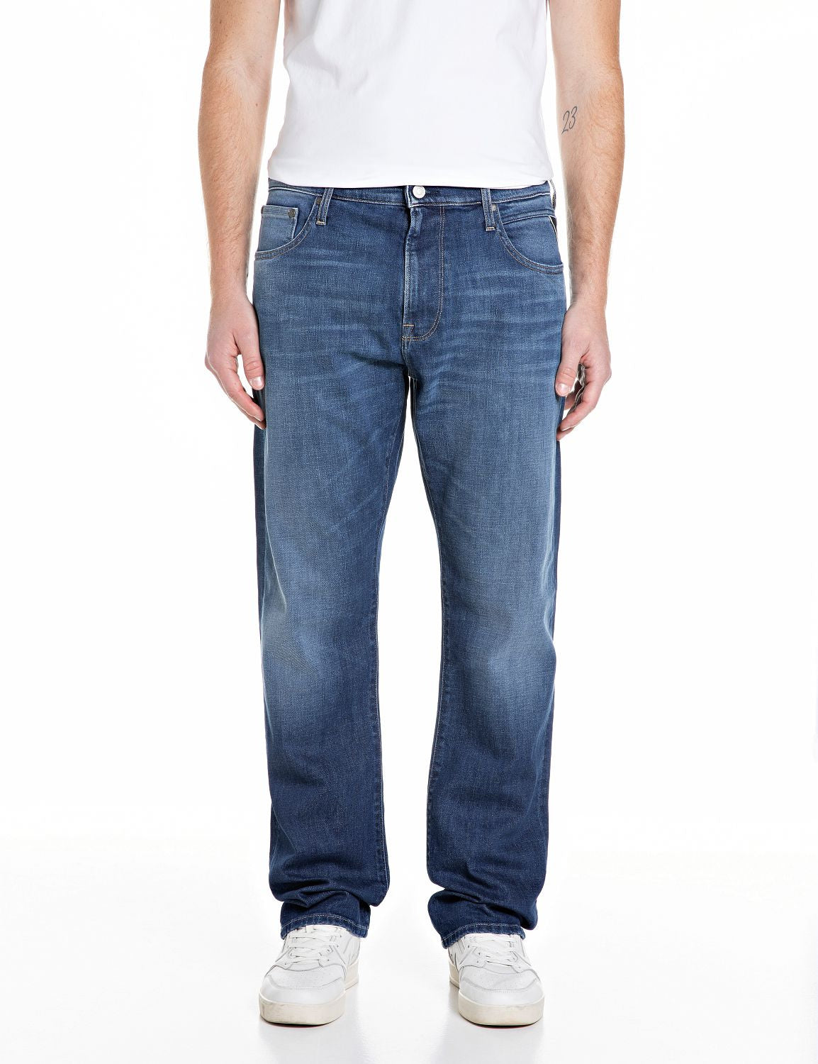 Jeans AIDEEN Straight Fit - 007-DARK BLUE - Blau