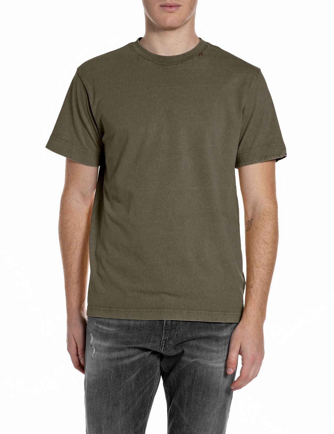 T-Shirt aus Baumwolle - 949-MUD - Grün