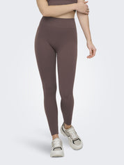 Leggings JAIA ATHLEISURE aus Rippstrick - Chocolate Martini - Braun