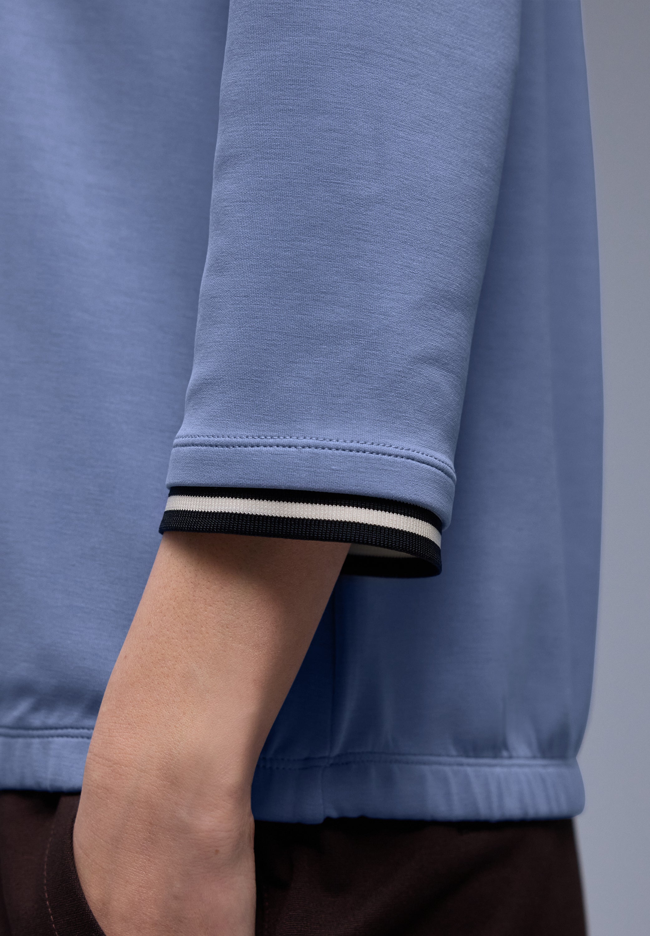 Sweatshirt aus Modalmix - 17453-bonnet blue - Blau