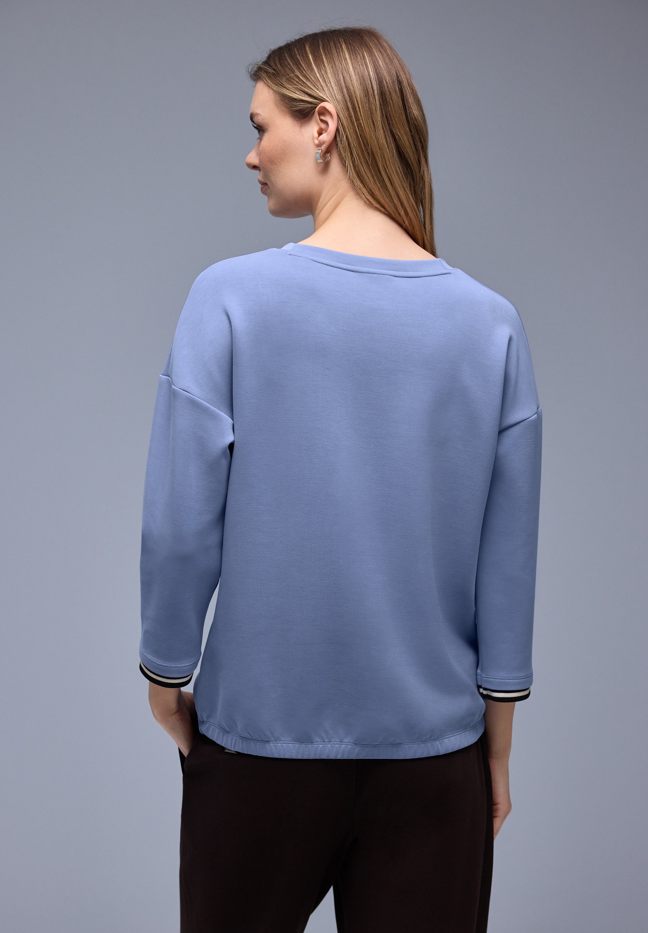 Sweatshirt aus Modalmix - 17453-bonnet blue - Blau