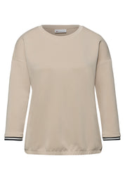 Sweatshirt aus Modalmix - 16667-cotton beige - Beige