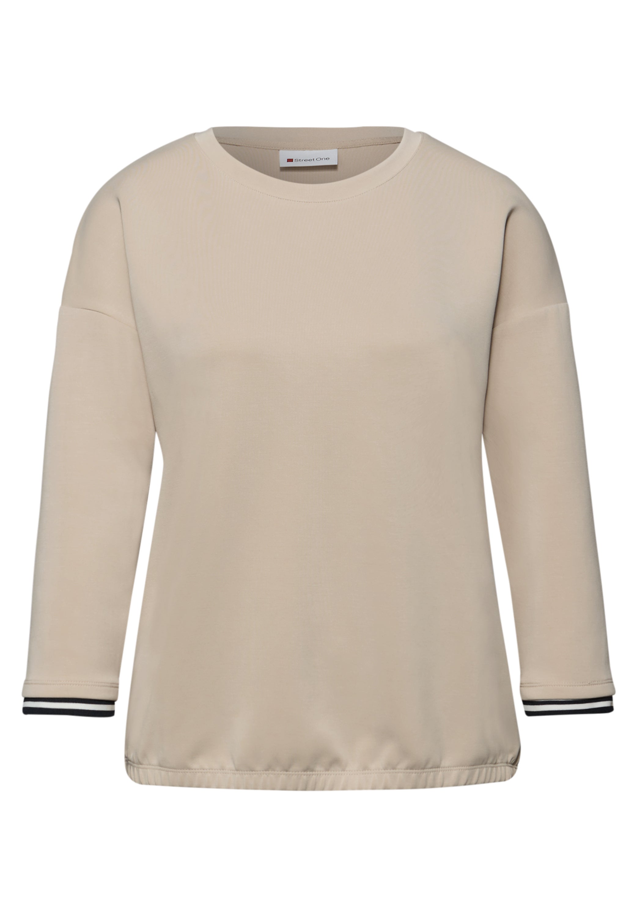 Sweatshirt aus Modalmix - 16667-cotton beige - Beige