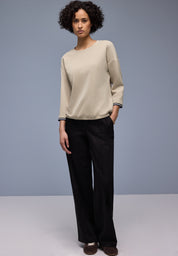 Sweatshirt aus Modalmix - 16667-cotton beige - Beige