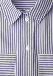 Bluse gestreift aus Baumwolle - 22289-original blue - Blau | Weiß