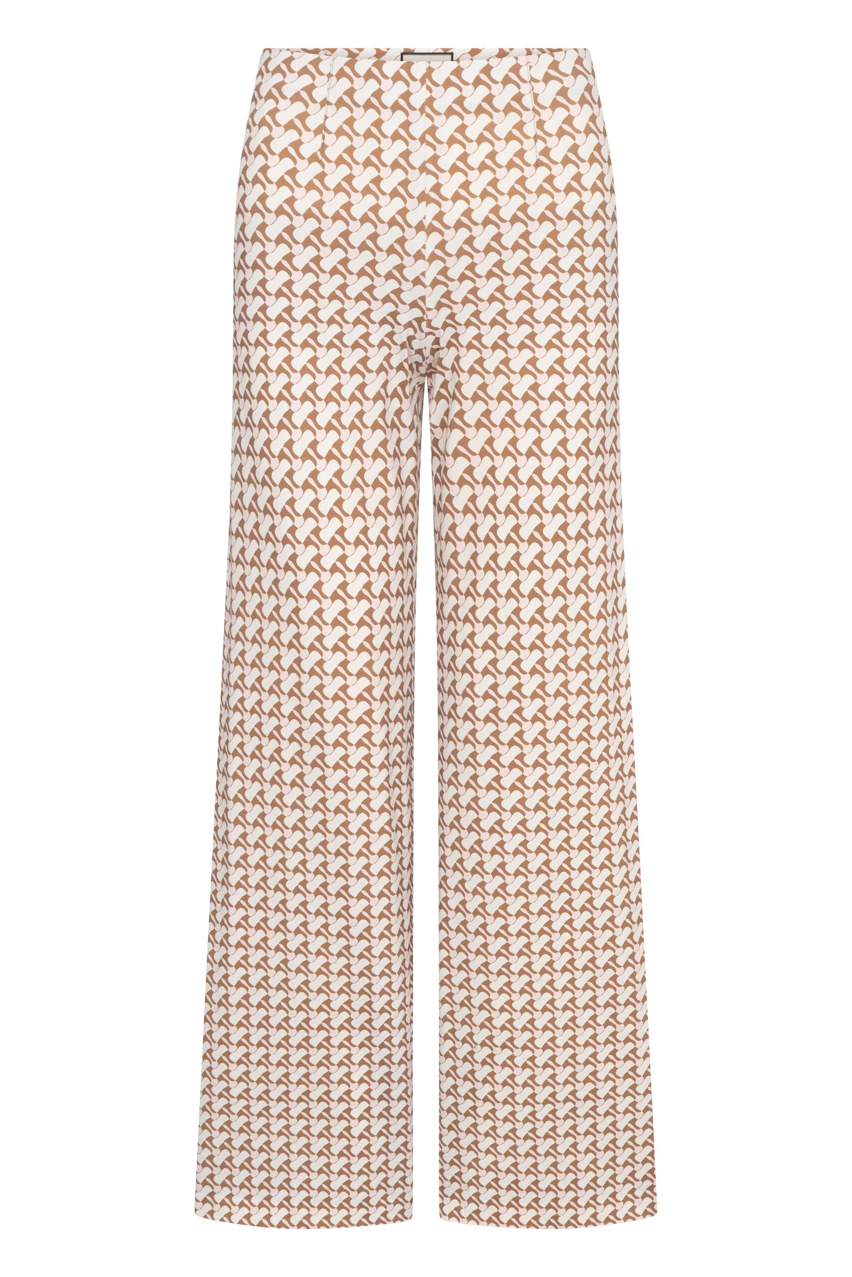 Schlupfhose KIMBERLY Wide Leg - 61-Braun gemustert - Braun