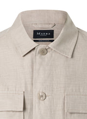 Overshirt aus Bio-Baumwollmix - 157 - Beige