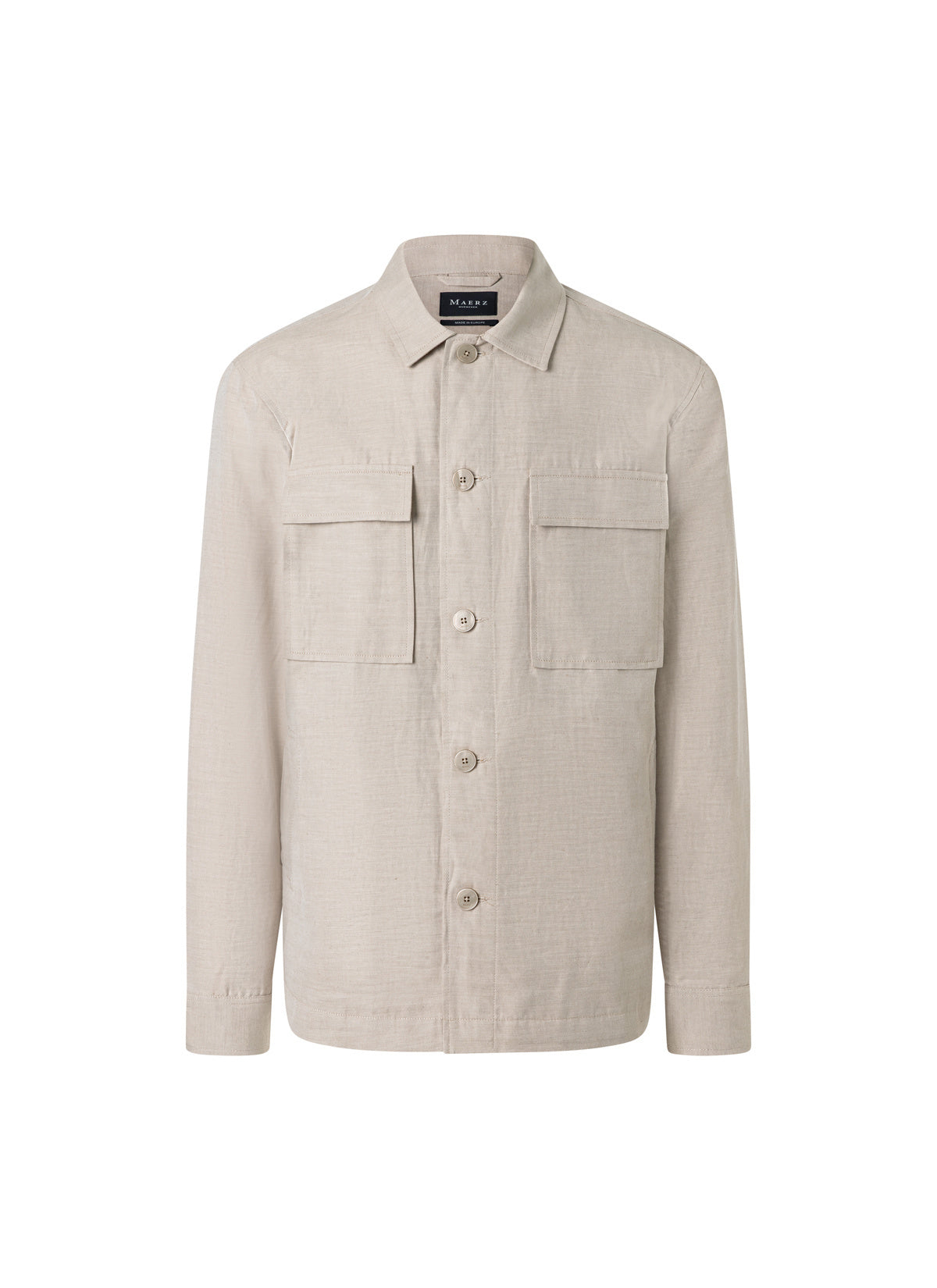 Overshirt aus Bio-Baumwollmix - 157 - Beige