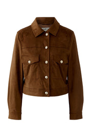 Overshirt mit aufgesetzten Taschen - 8434-fondue fudge - Braun