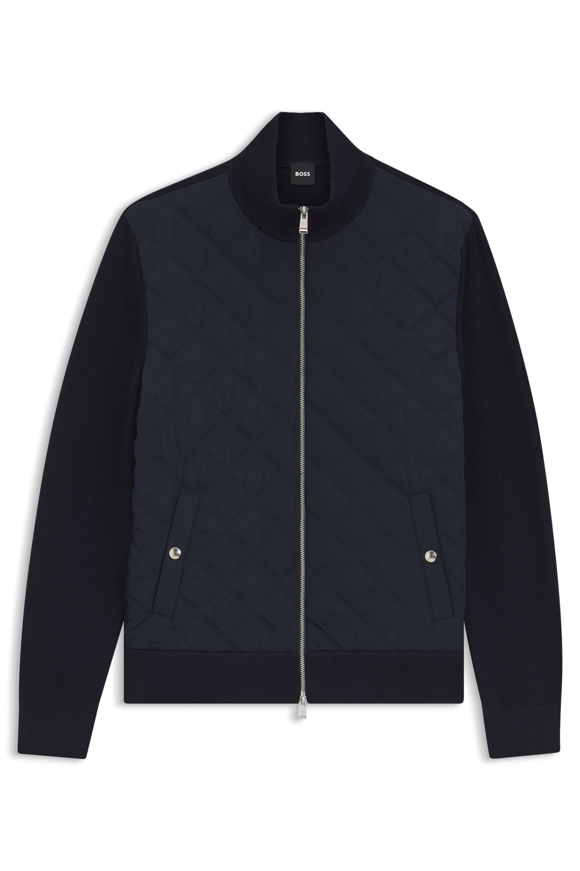 Hybridjacke UBON aus Schurwolle - 404-Dark Blue - Blau