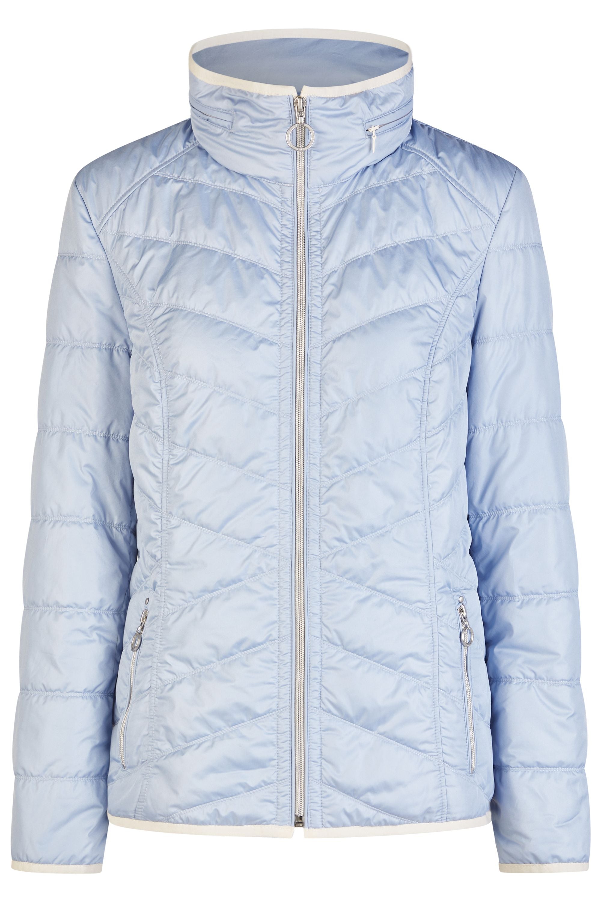 Steppjacke mit Stehkragen - 750-sky blue - Blau