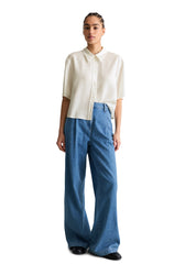 Bluse aus Lyocell - 1183-Silky White - Weiß