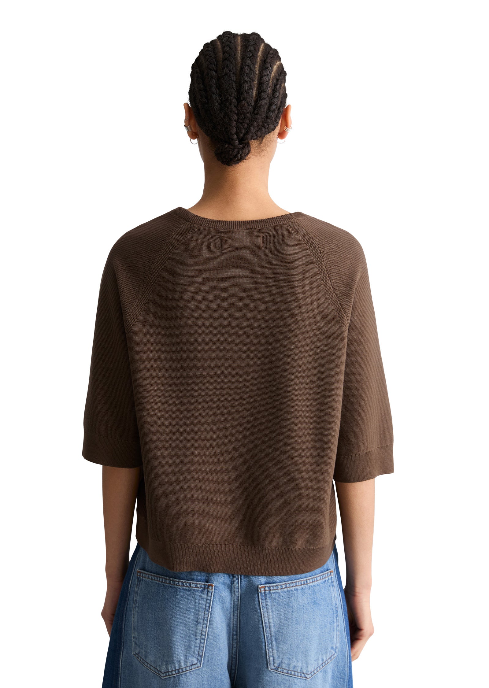 Strickpullover aus Baumwolle - 1386-Hazelnut Brown - Braun