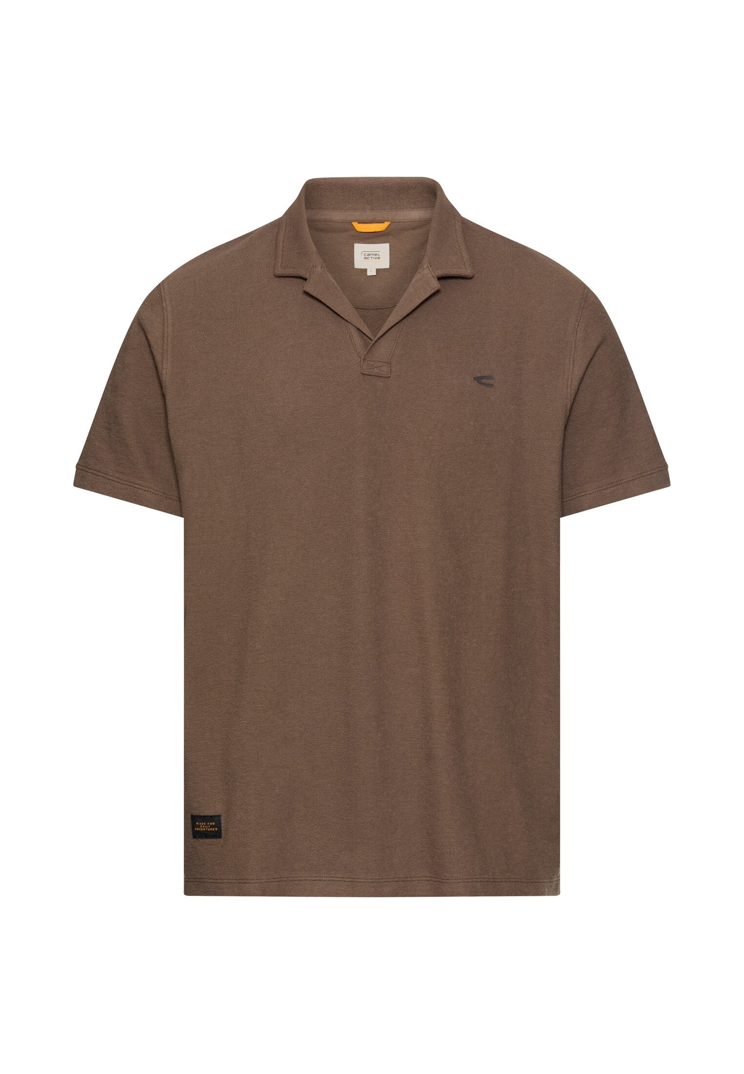 Poloshirt aus Baumwolle - 26-Mud Brown - Braun