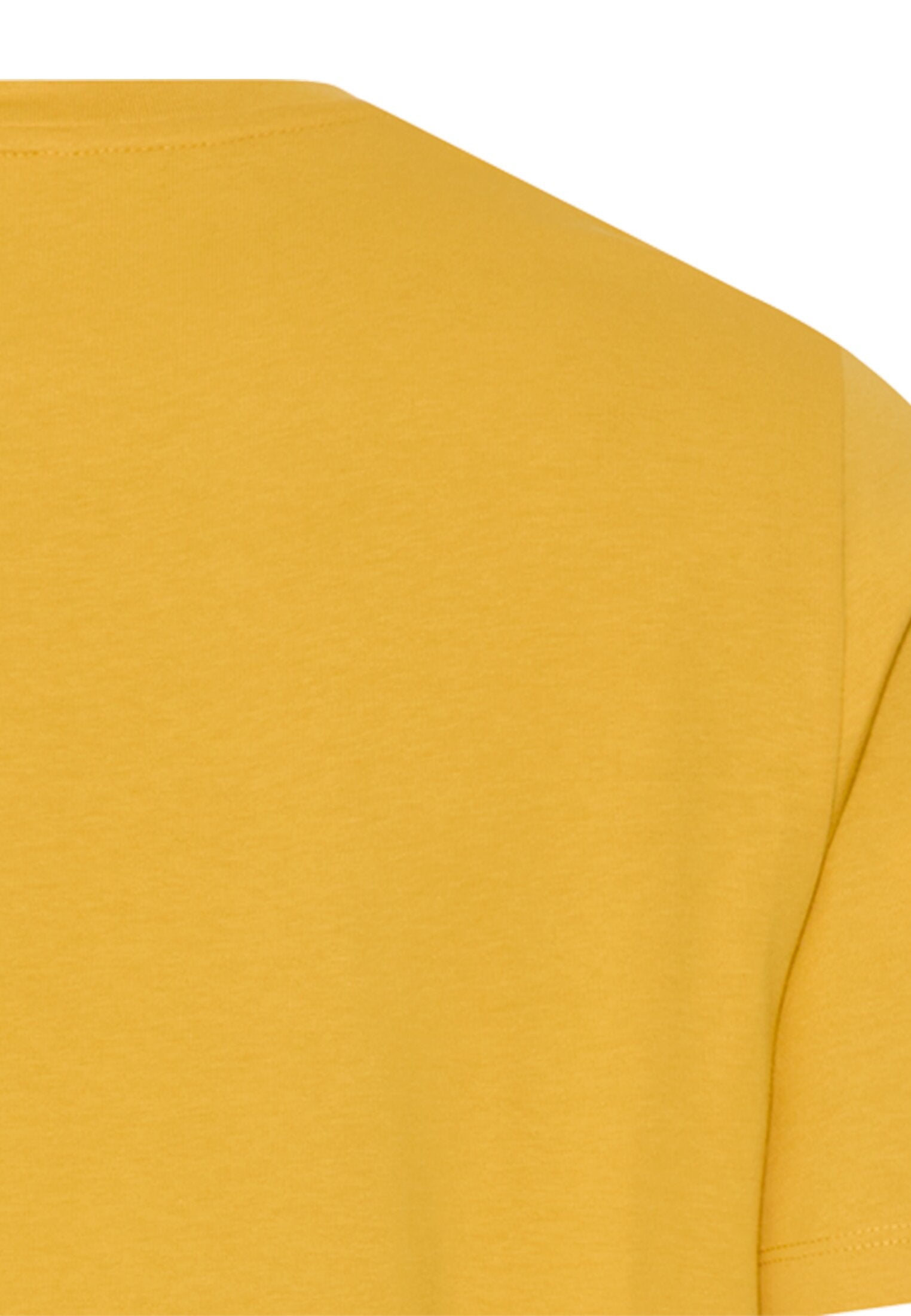 T-Shirt aus Baumwollmix - 64-Sun Yellow - Gelb