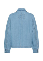 Jeansblazer aus Baumwollmix - 41-Light Blue Used - Blau