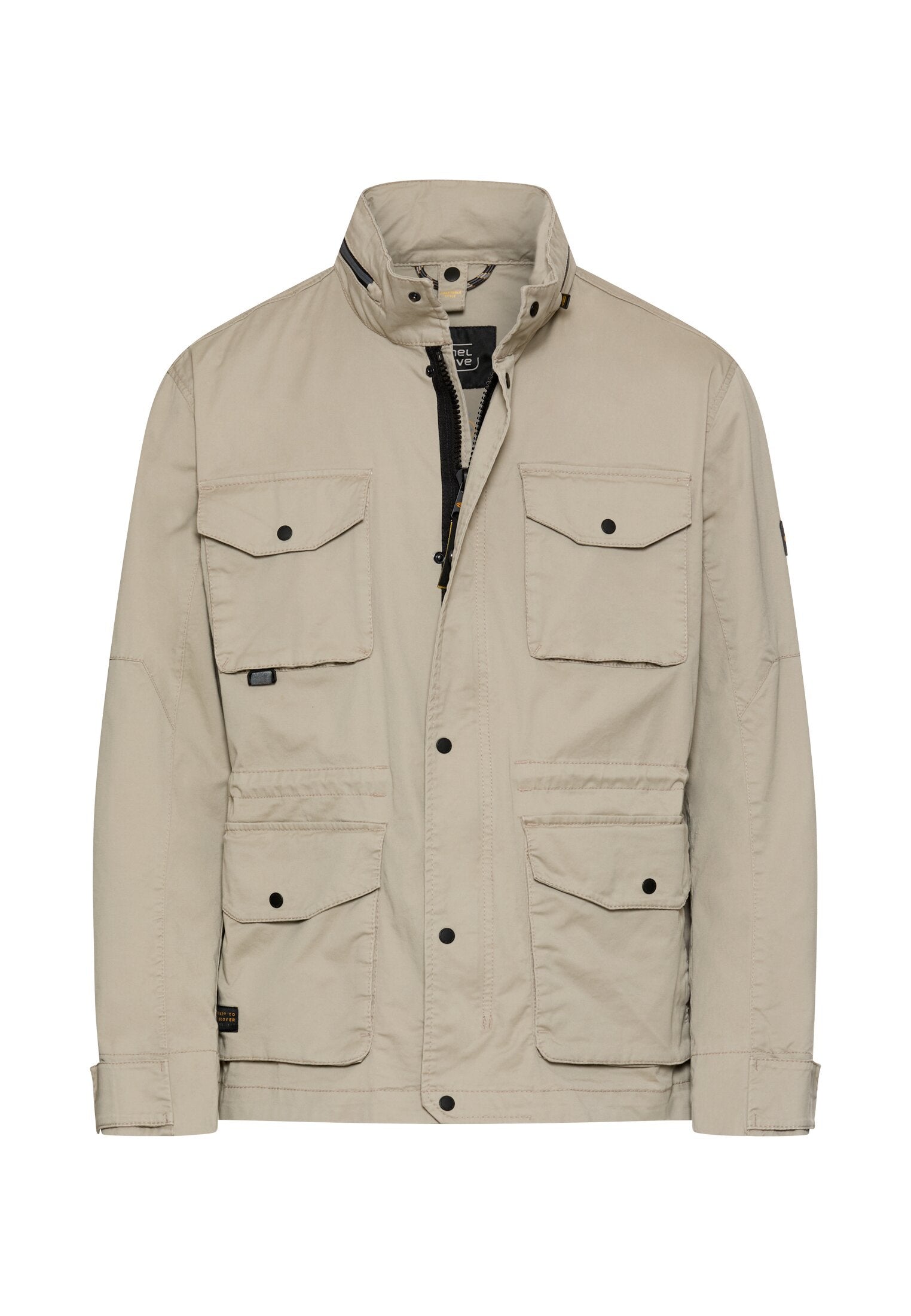 Feldjacke mit rollbarer Kapuze - 17-Light Beige - Beige