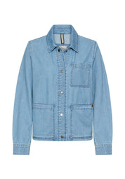 Jeansblazer aus Baumwollmix - 41-Light Blue Used - Blau