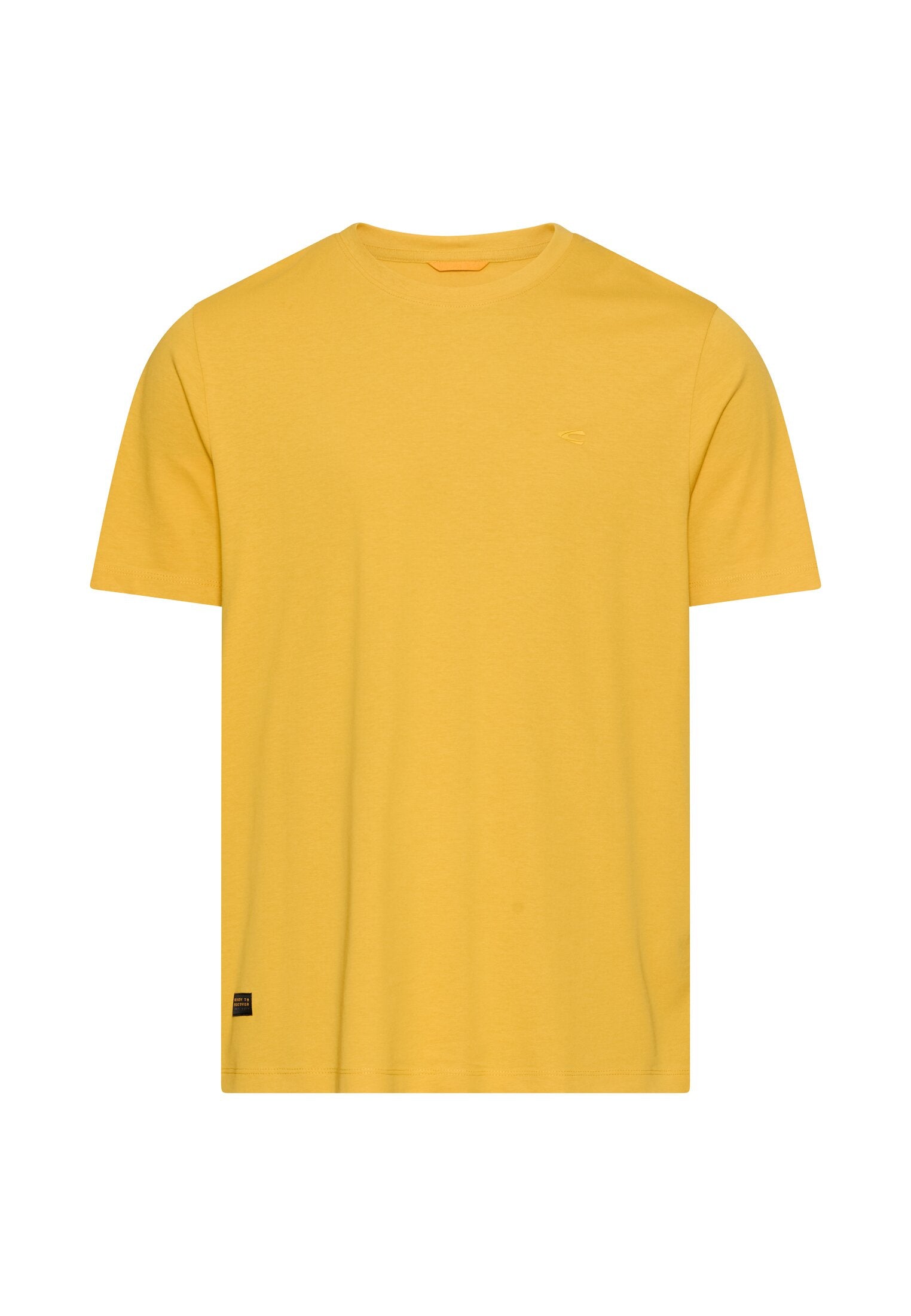 T-Shirt aus Baumwollmix - 64-Sun Yellow - Gelb