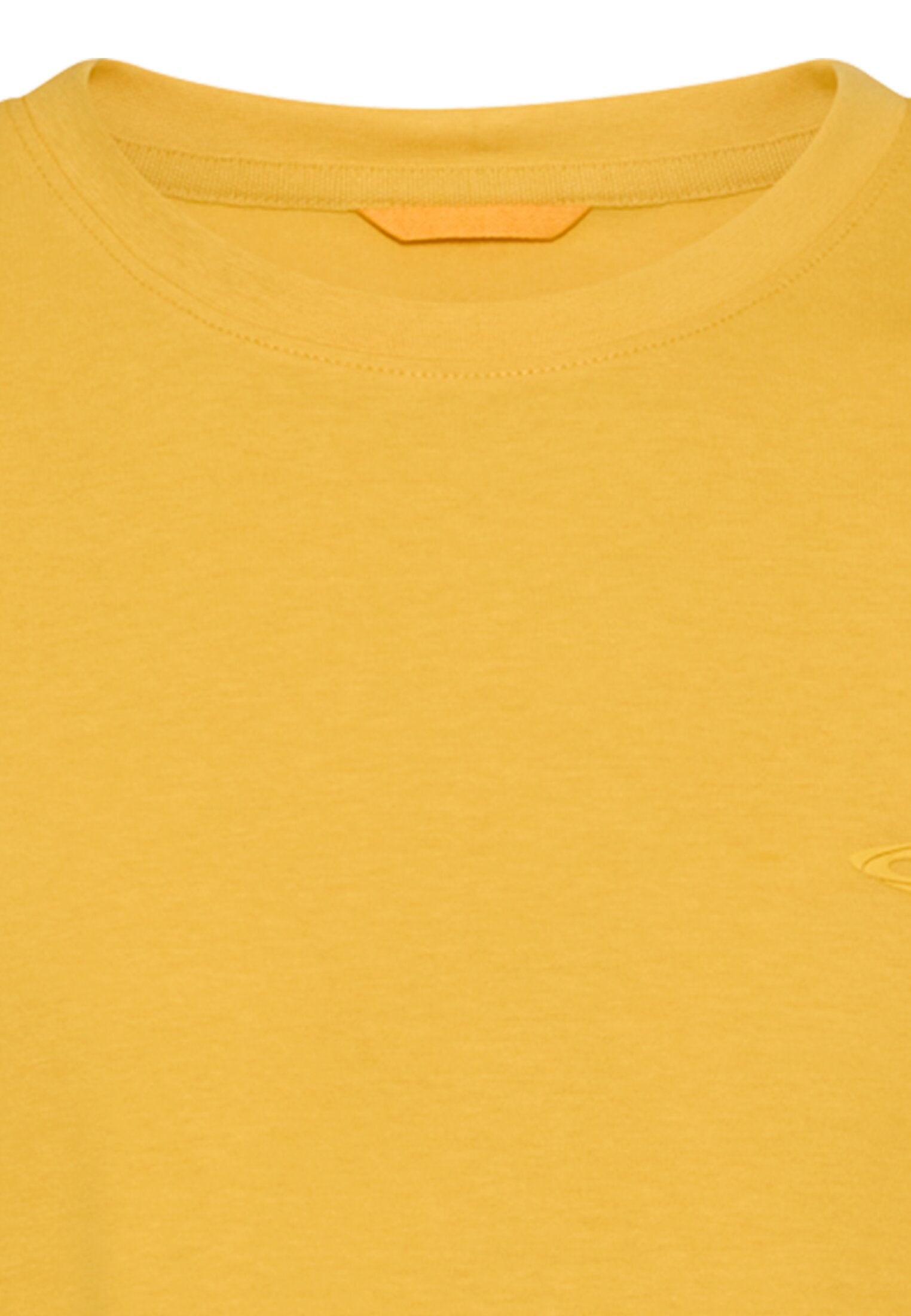 T-Shirt aus Baumwollmix - 64-Sun Yellow - Gelb