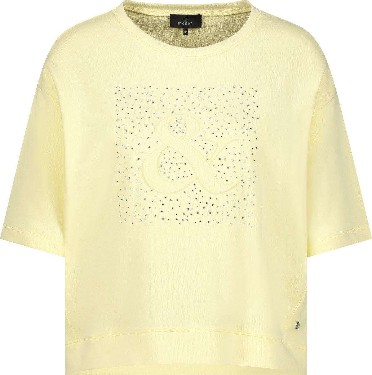 T-Shirt aus Baumwolle - 209 pastel yellow - Gelb