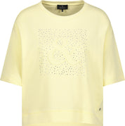 T-Shirt aus Baumwolle - 209 pastel yellow - Gelb