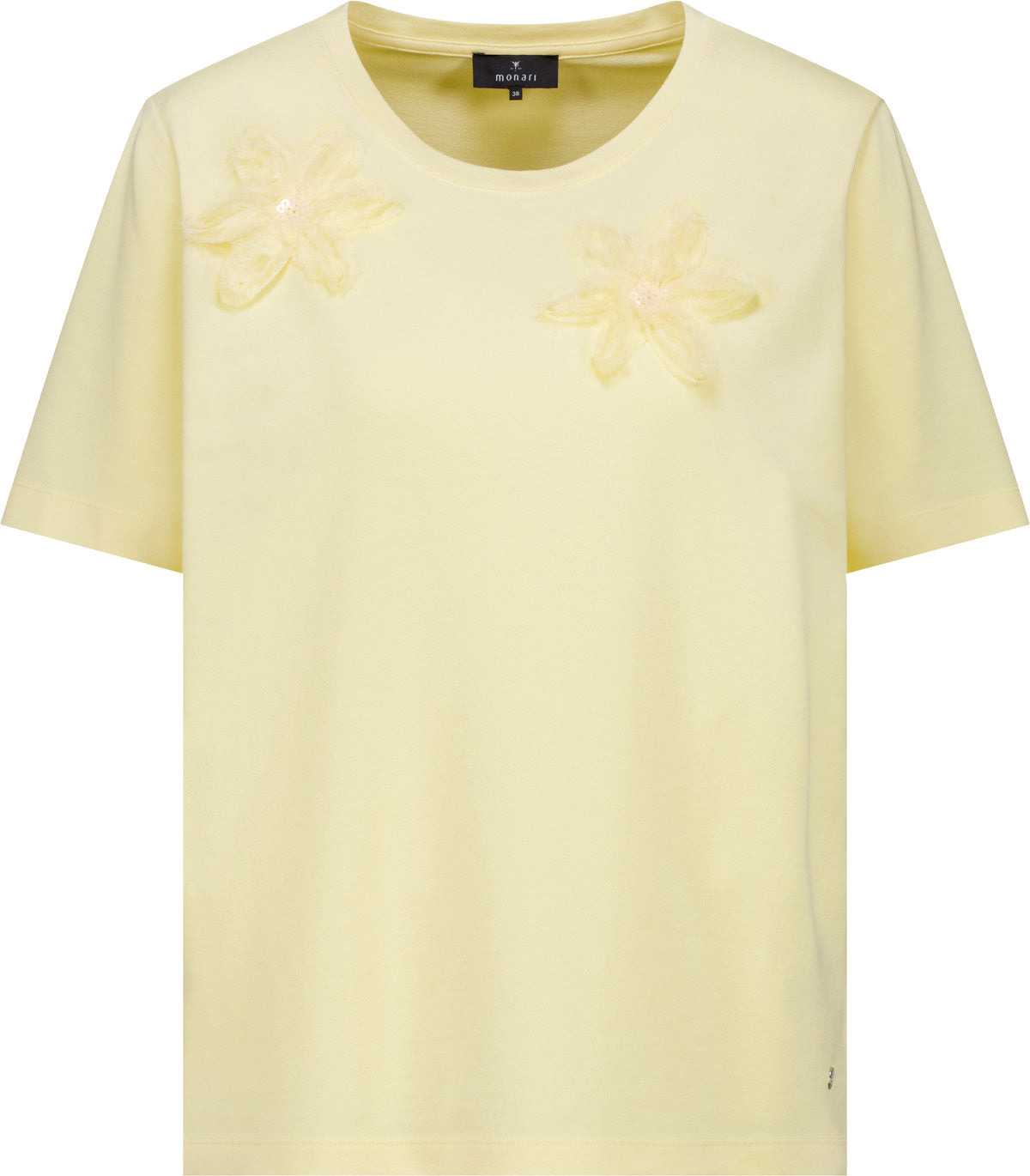 T-Shirt aus Baumwollmix - 209 pastel yellow - Gelb