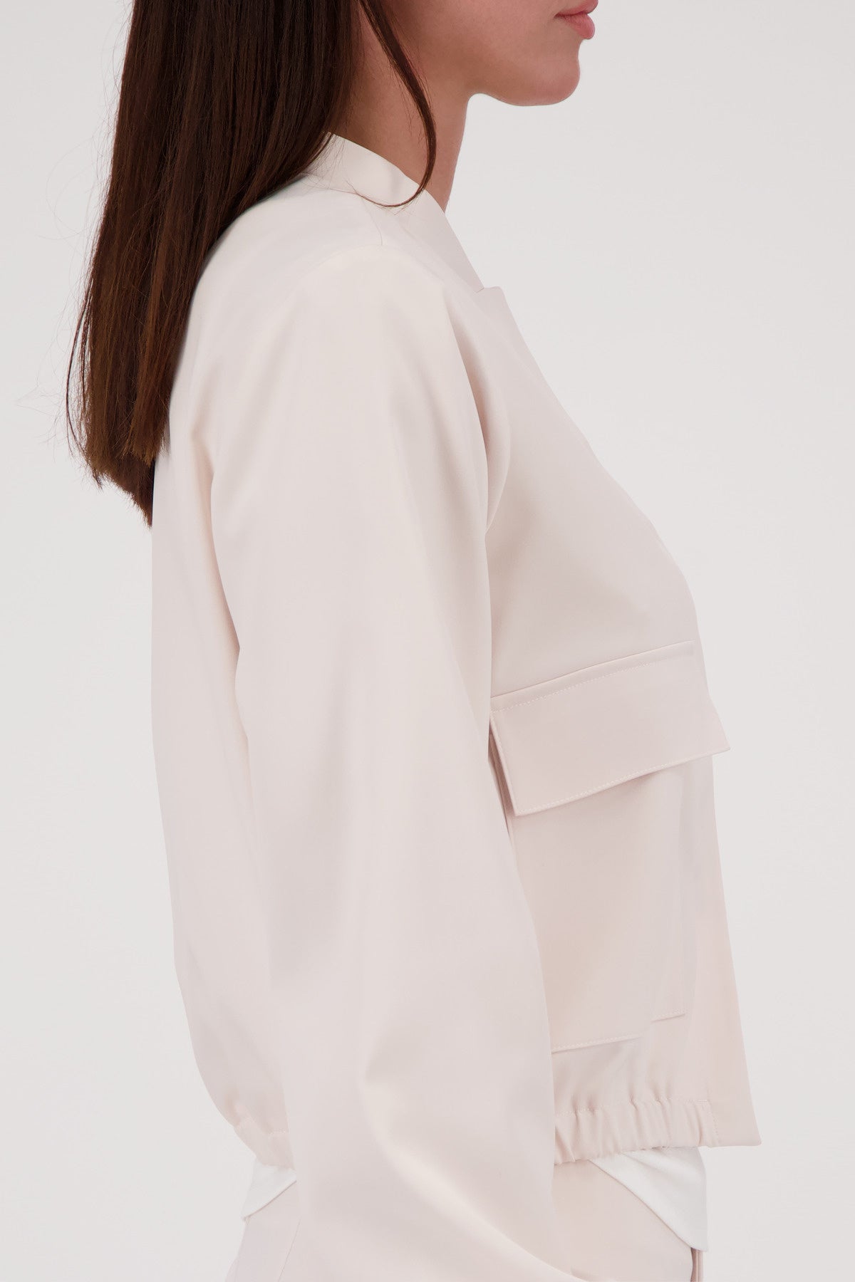 Cargojacke in Satin-Optik - 124 champagne beige - Beige