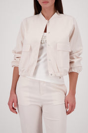 Cargojacke in Satin-Optik - 124 champagne beige - Beige