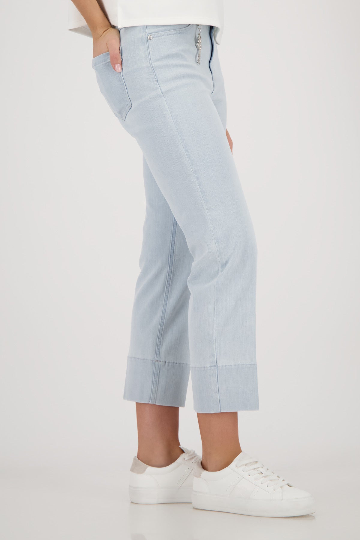 Culotte Regular Fit - 752 light denim - Blau