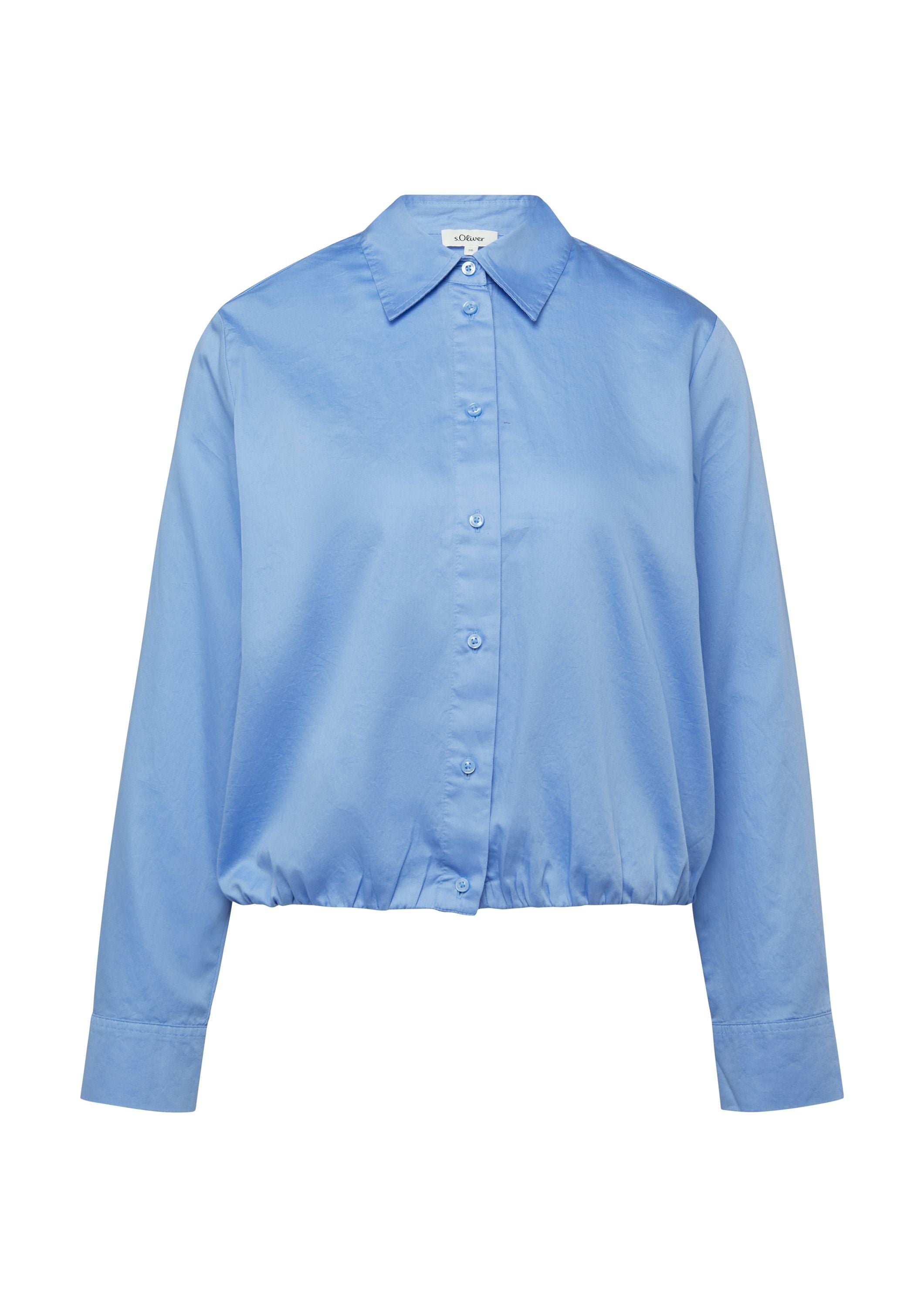 Bluse aus Baumwolle - 5141-BLUE - Blau