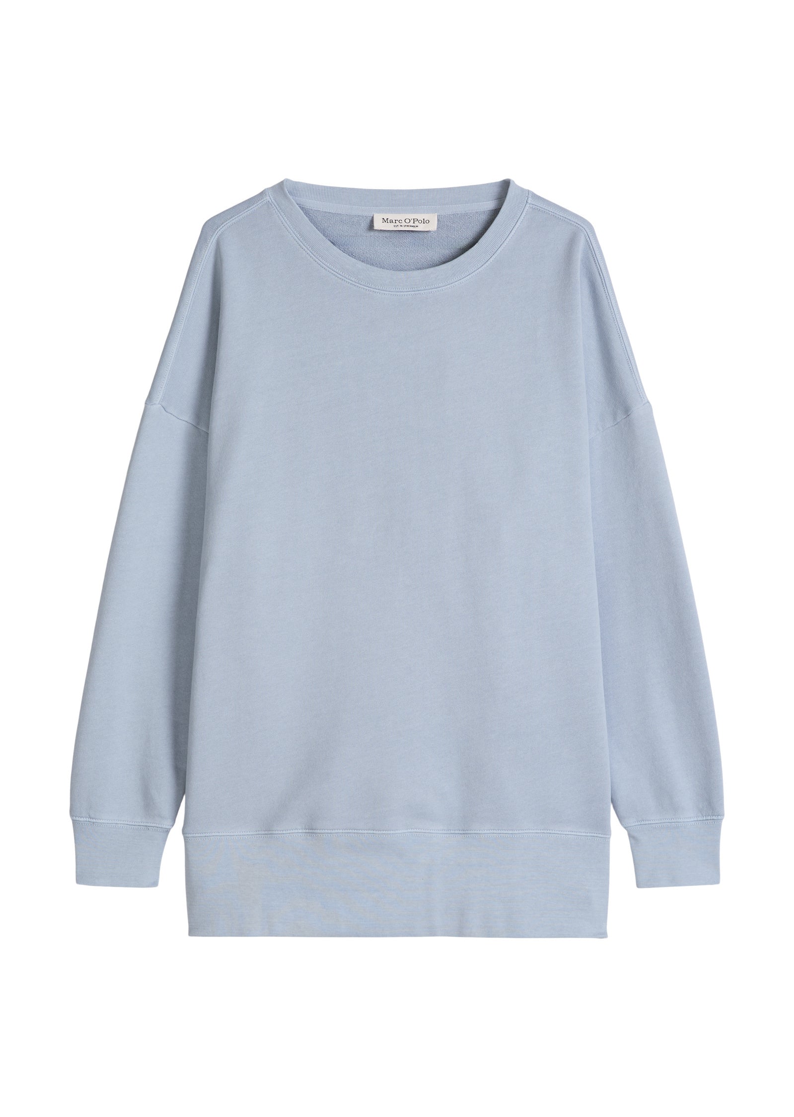 Sweatshirt oversized aus Baumwolle - 0904-Grey Horizon - Blau