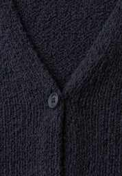 Strickweste aus Baumwollmix - 17502-shadowed navy - Blau